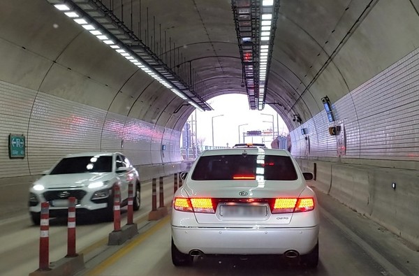 경주지역에서 터널 교통사고  발생시 대형 인명피해가 우려되는 봉길터널./경주시